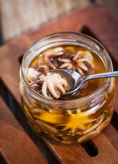 Delicious octopus appetizer