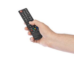 Hand with remote control