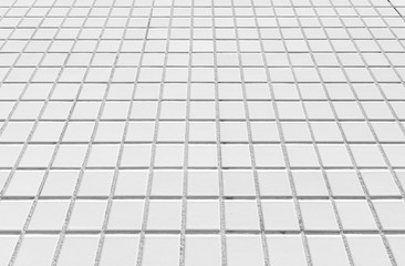 Outdoor white concrete block floor background and texture
