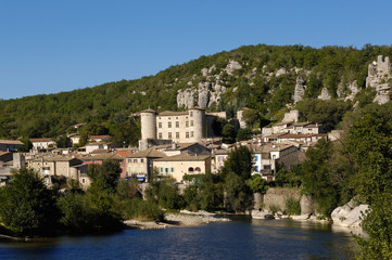 Fototapeta na wymiar village of Vogüé, Rhone-Alpes,France