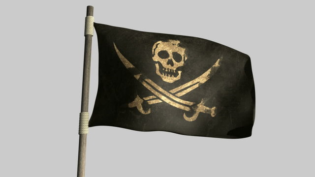 jolly roger pirate flag animated