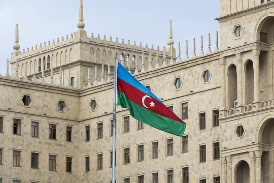 The Government house of Azerbaijan in Baku, Azerbaijan.