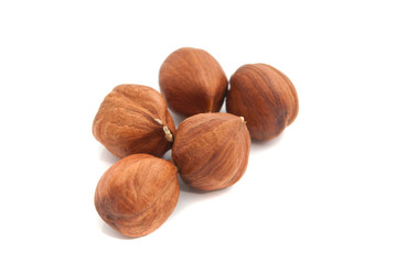 five tasty hazelnuts