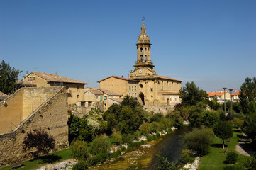 Fototapeta na wymiar Village of Cuzcurrita de Rio Tiron, La Rioja, Spain