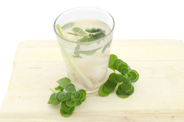 cold drink isolated white background