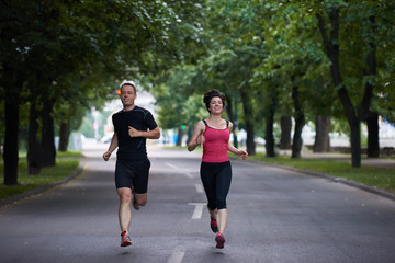 couple jogging