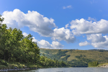 Mountain River . 
Mountain River in the northeast of Khabarovsk Krai , Russia .