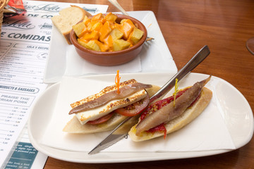 Spanish tapas, Malaga, Andalucia, Spain