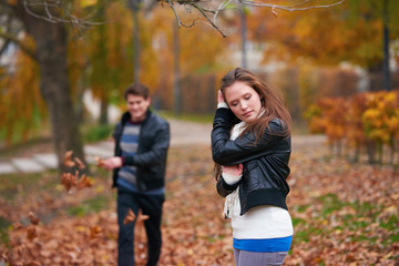 autumn couple