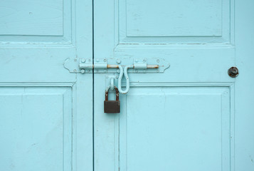 baby blue color timber door