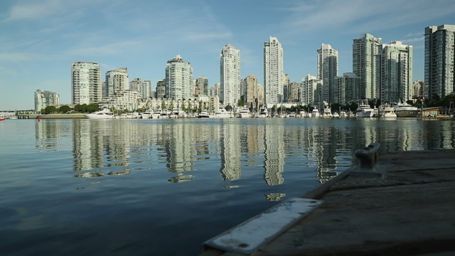 False Creek Dockside, Vancouver dolly shot