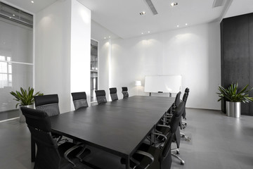 Empty meeting room