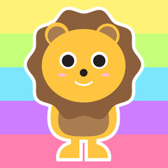 Illustration with lion