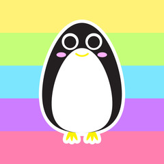 Illustration with penguin