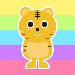 Illustration with tiger