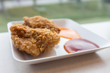 fried chicken witch sauce