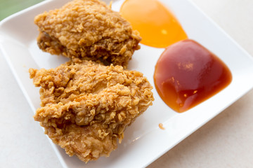 fried chicken witch sauce