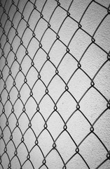 Fototapeta premium black and white steel net