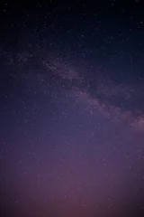 Foto op Aluminium Amazing view of night sky full of stars and milky way © maislam