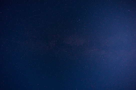 Amazing view of night sky full of stars and milky way