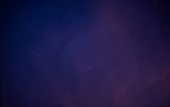 Amazing view of night sky full of stars and milky way