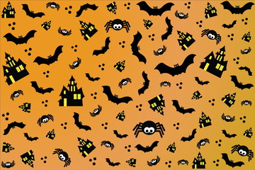 Halloween vector background, vector illustration