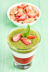 Fruit layered dessert