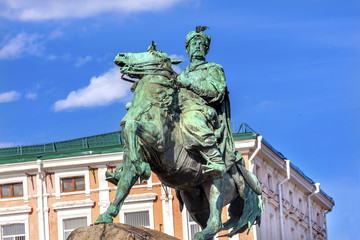 Bogdan Khmelnitsky Statue Sofiyskaya Square Kiev Ukraine