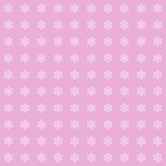 Snowflakes on pink background
