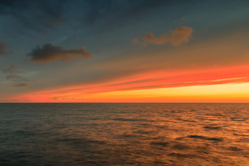Fototapeta na wymiar Baltic sea in evening