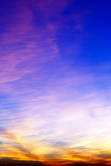 Obraz premium sunset over city