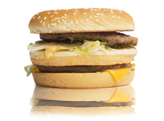 Hamburger isolated
