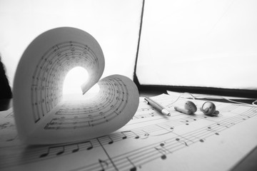 music series in the form of heart