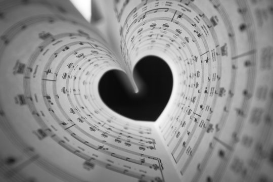 music series in the form of heart