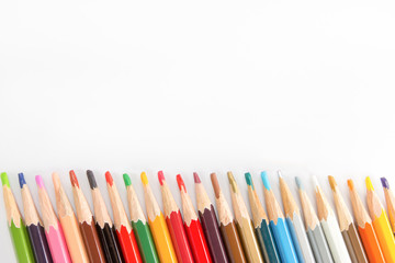 Obraz premium crayons on a sheet of paper