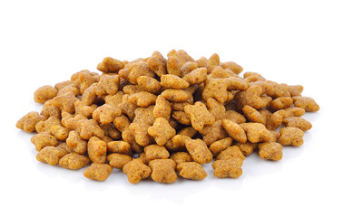 cat food on white background