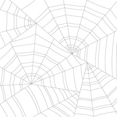 Spider web or cobweb vector background for halloween.