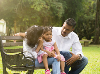 indian parent dealing with daughter with tantrum