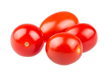 Cherry tomato on white background