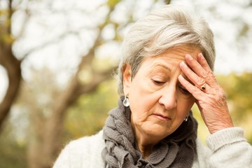 Senior woman in the park