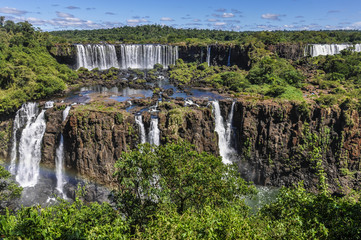 Perspective view at Iguazu Falls,  Brazil