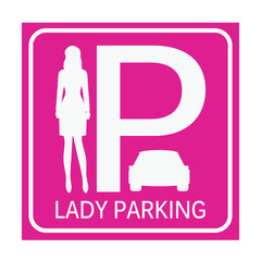 Lady parking zone.