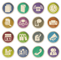 Business simple vector icons