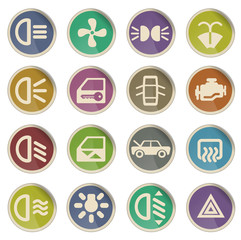 Fototapeta premium car interface sign