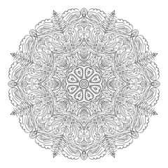 Floral abstract ornament vector illustration 