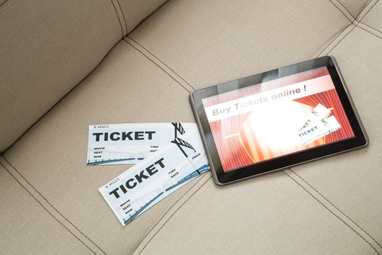 Buy Cinema Tickets online with a Tablet PC	