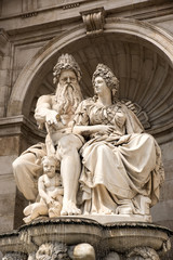 Fototapeta premium Fountain in the Hofburg in Vienna
