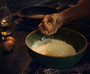 Pancake preparing process