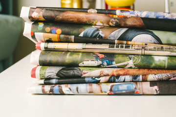 Stack of newspapers
