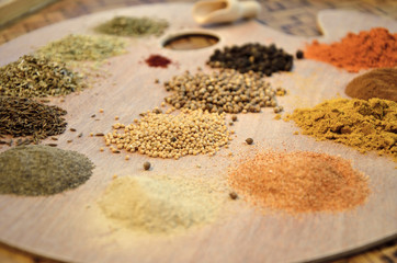 Mustard seeds and other spices